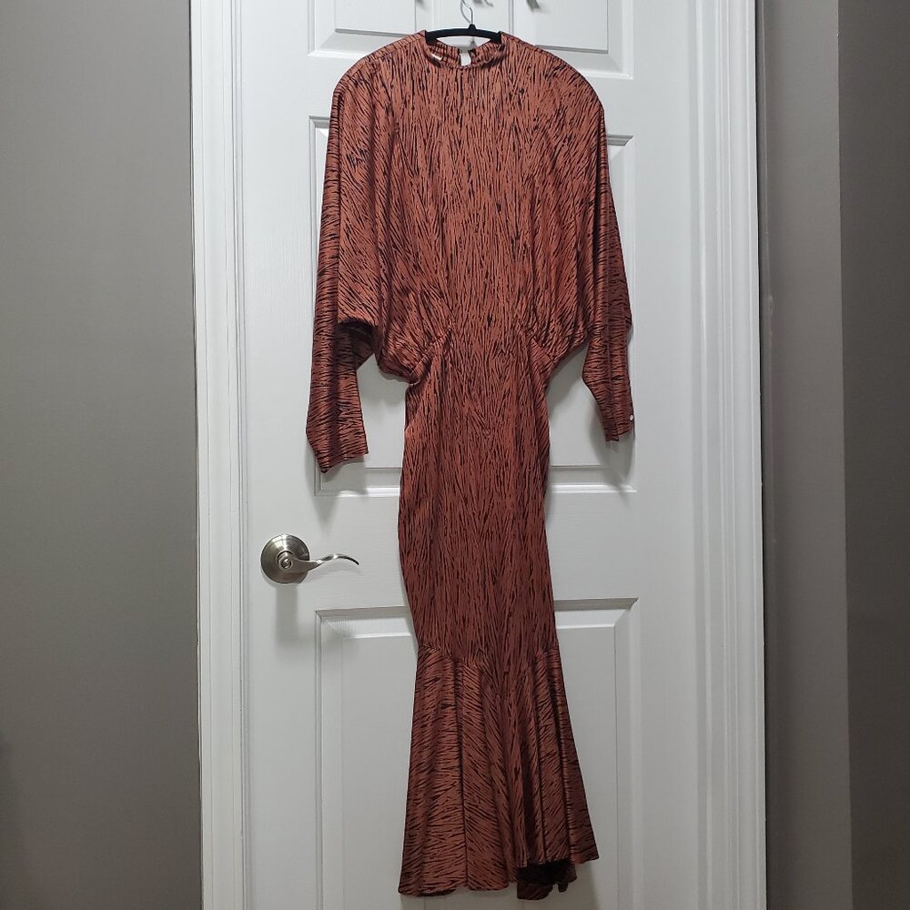 Vintage Nicole Miller Batwing Dress with Mermaid Hem | 4